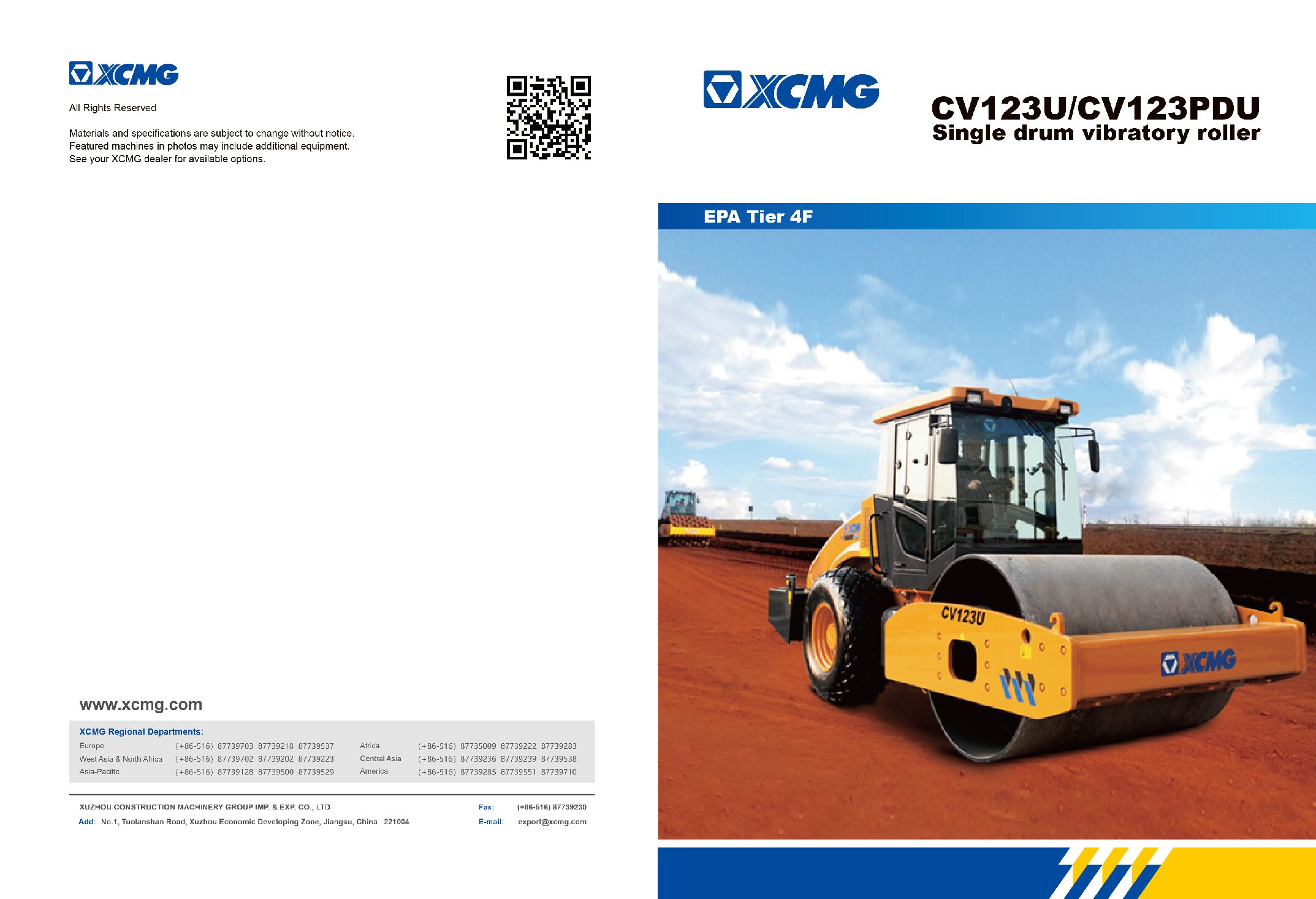 Brochure for CV123U
