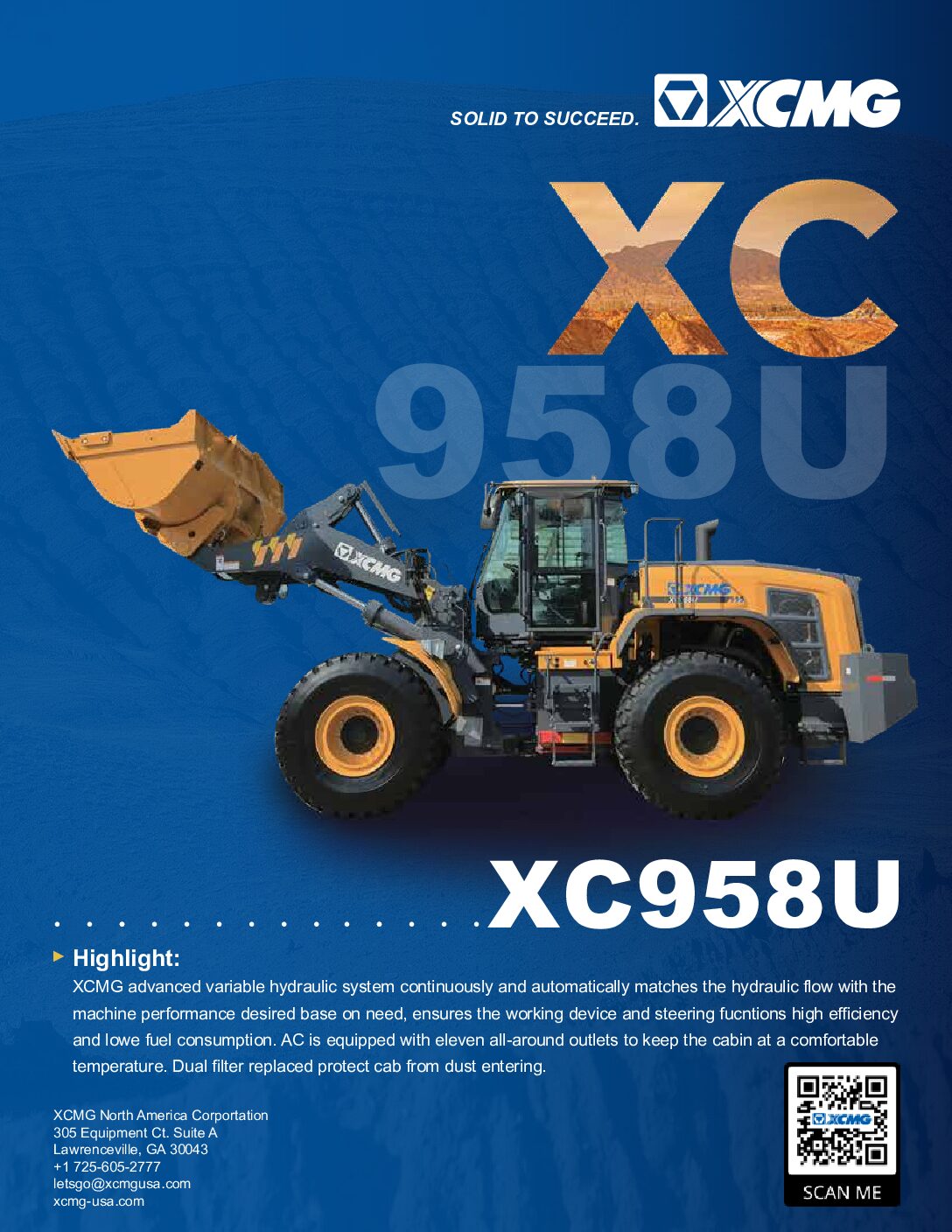 Brochure for XC958U