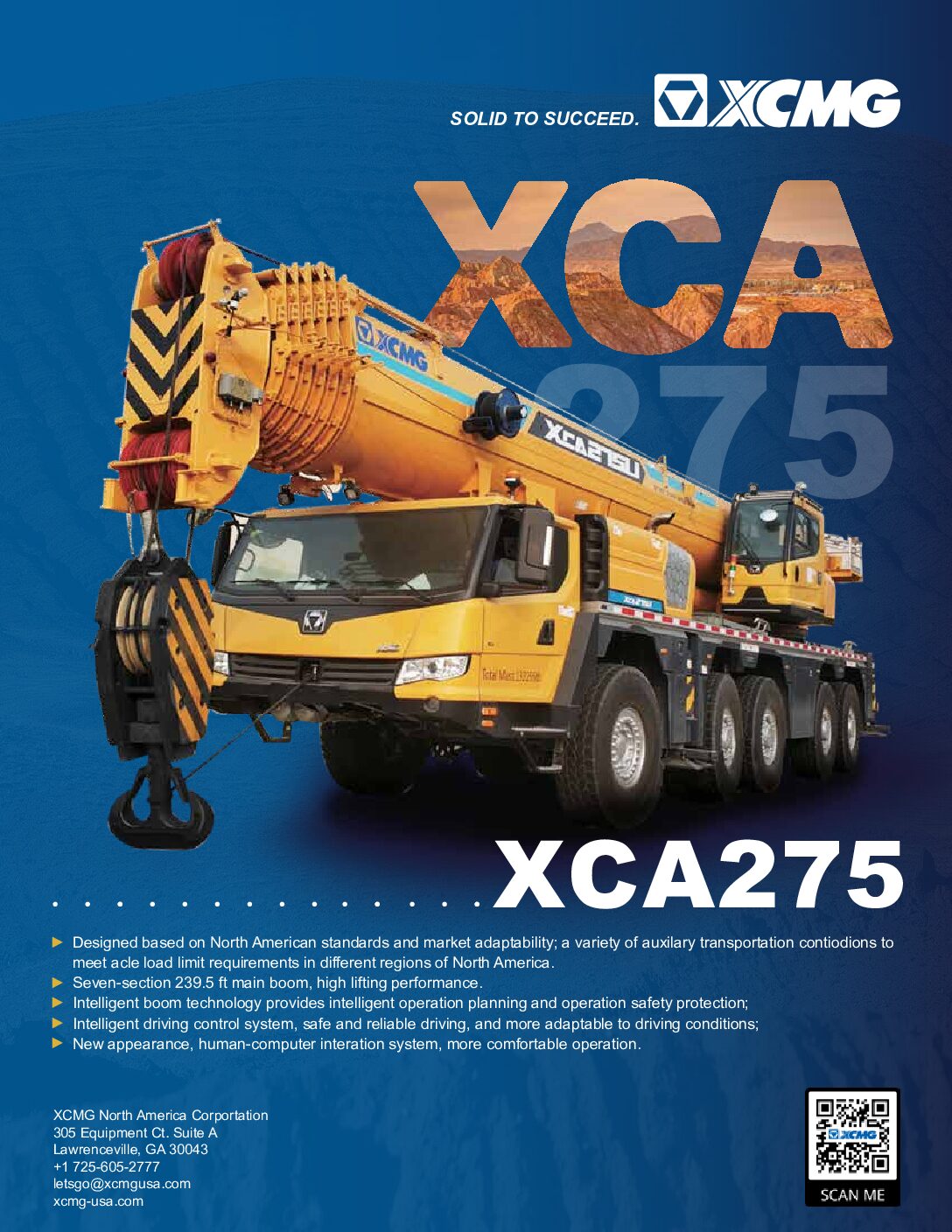 Brochure for XCA275U