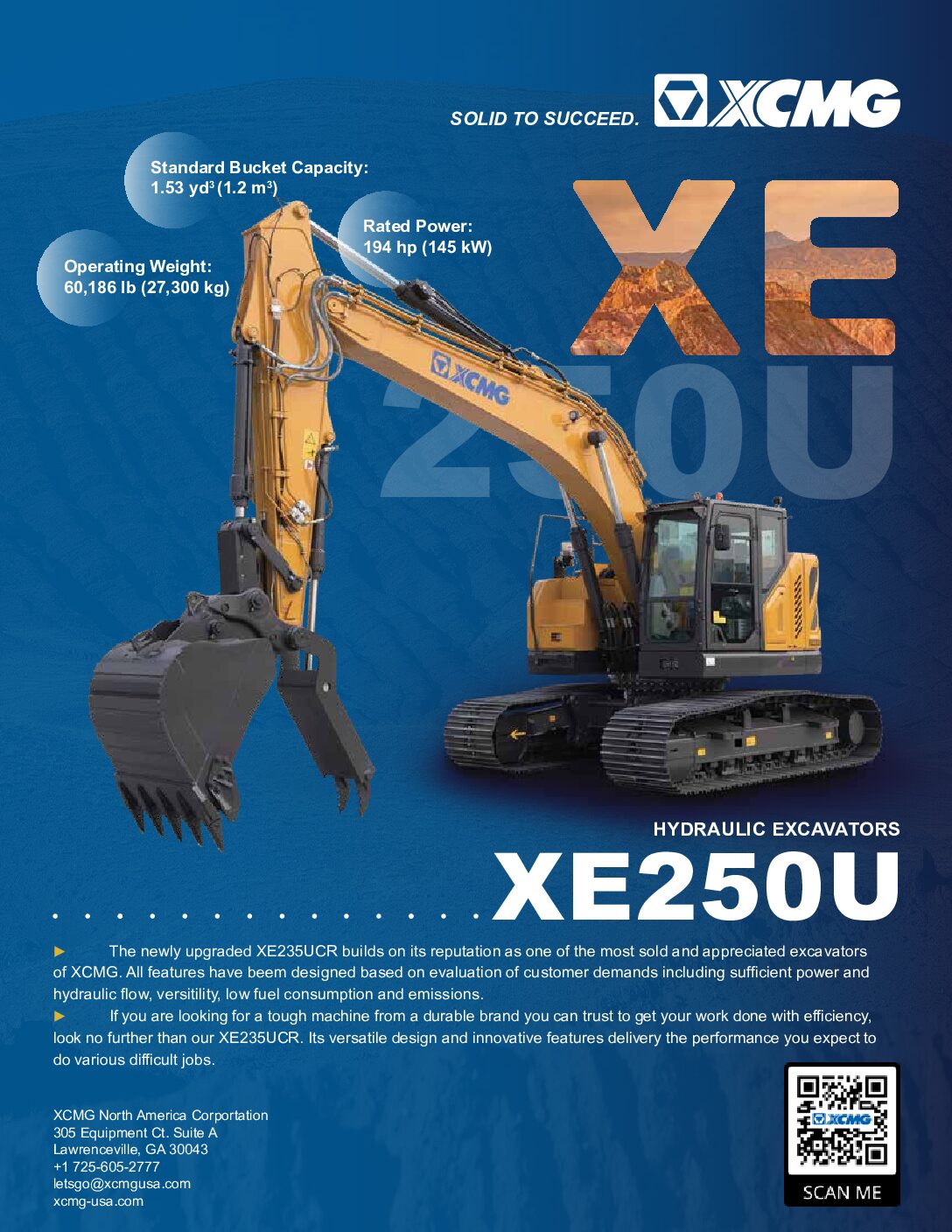 Brochure for XE250U