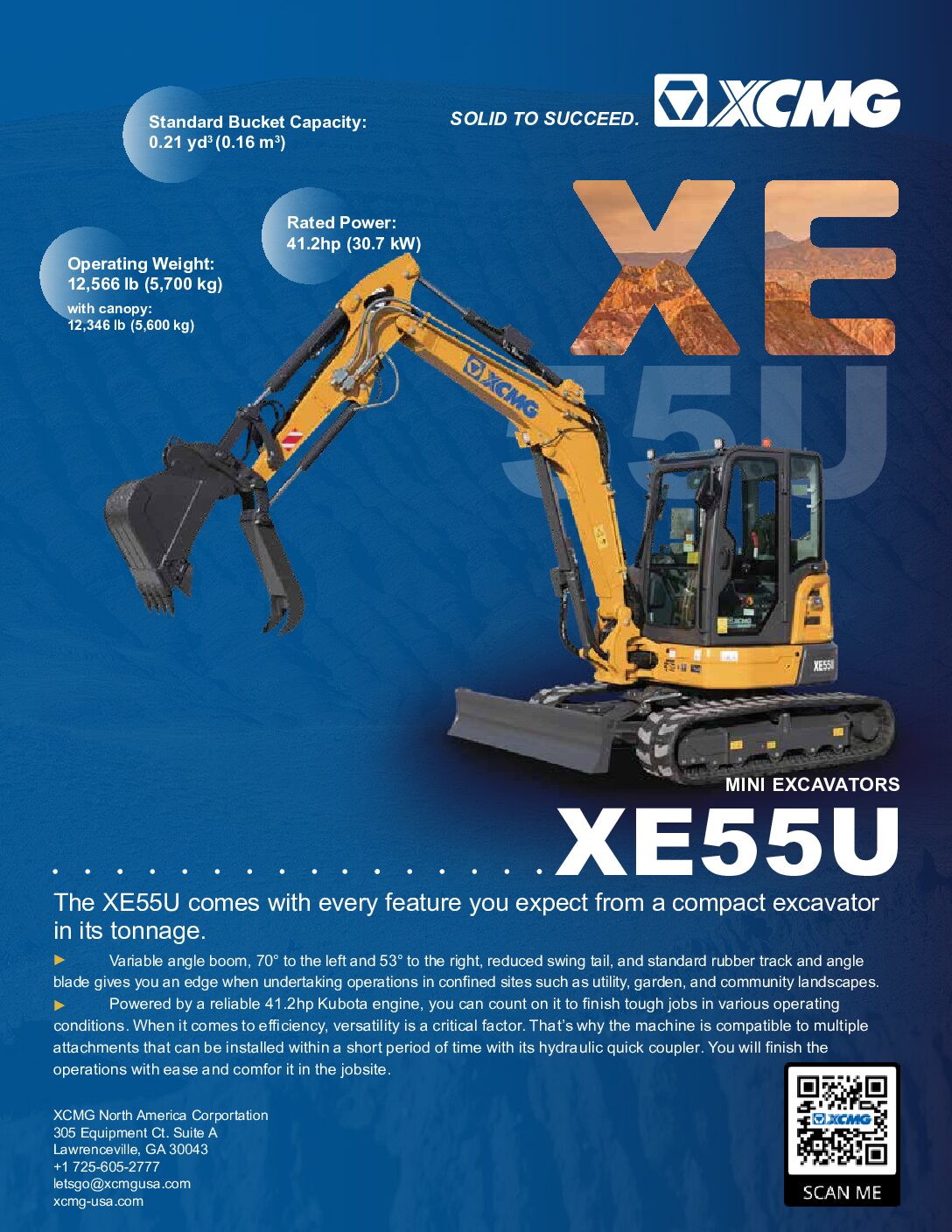 Brochure for XE55U