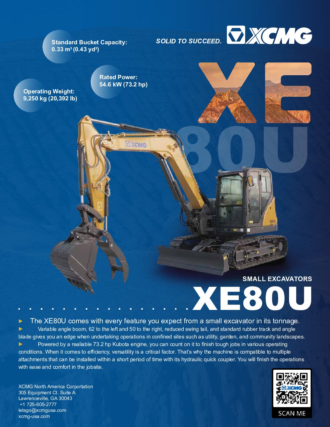 Brochure for XE80U