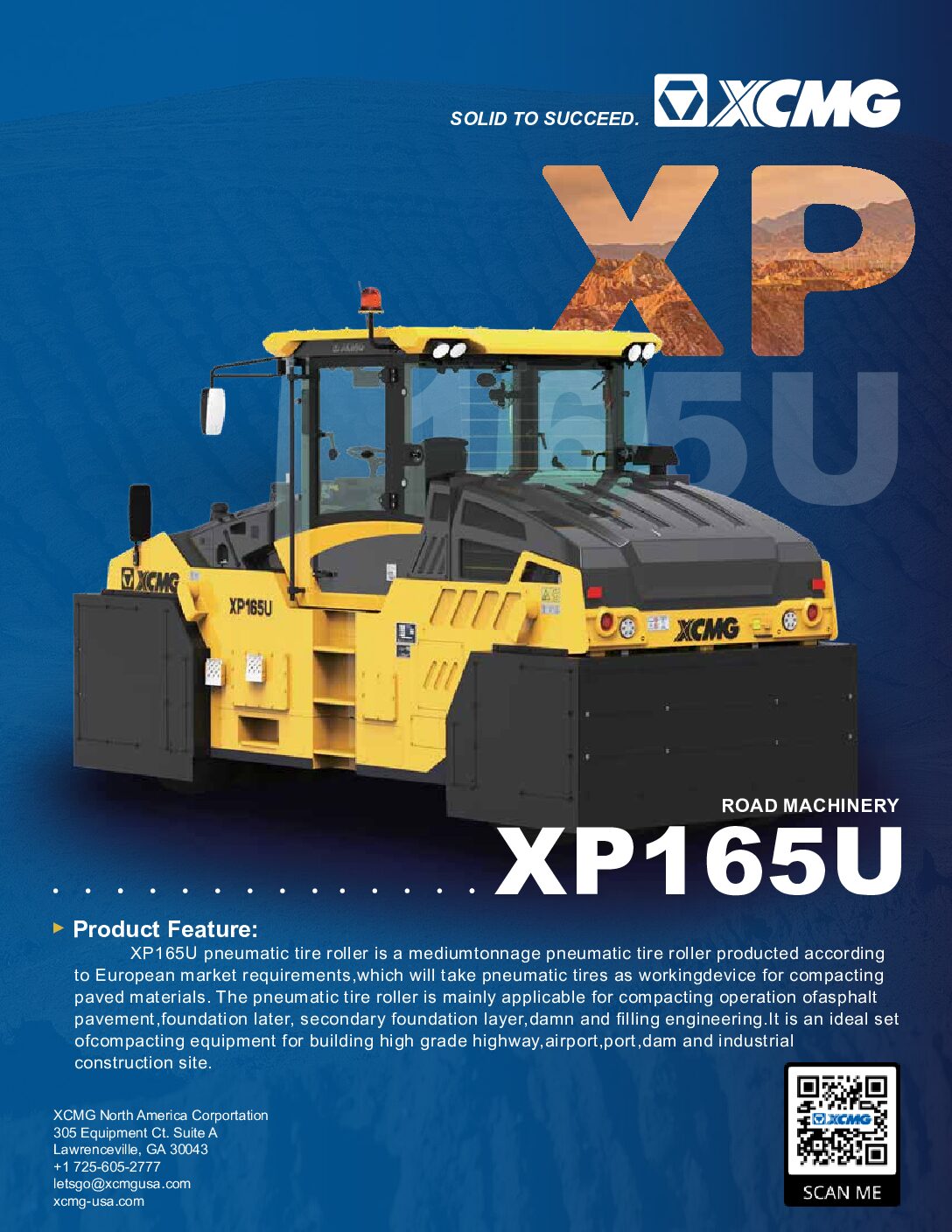 Brochure for XP165U