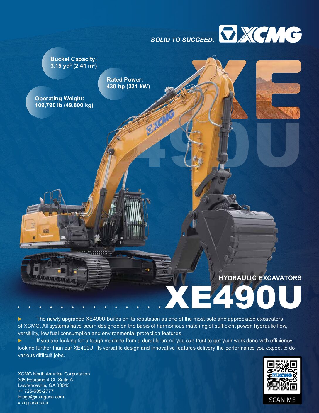 Brochure for XE490U