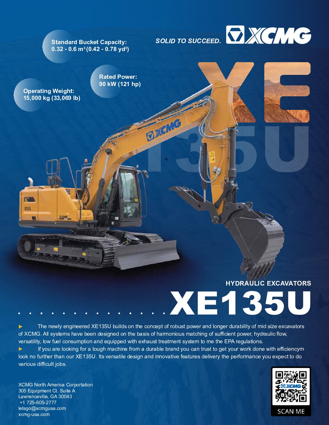 Brochure for XE135U