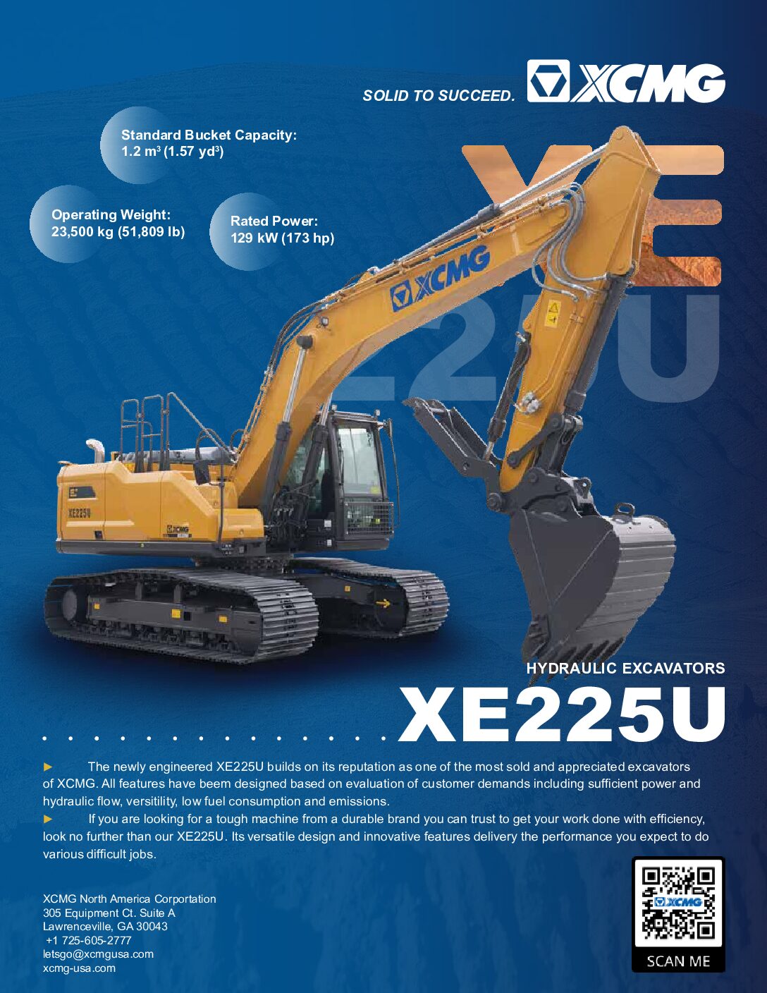 Brochure for XE225U