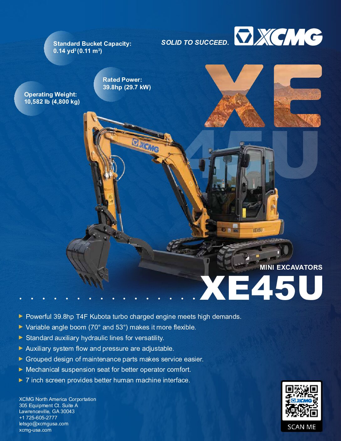 Brochure for XE45U